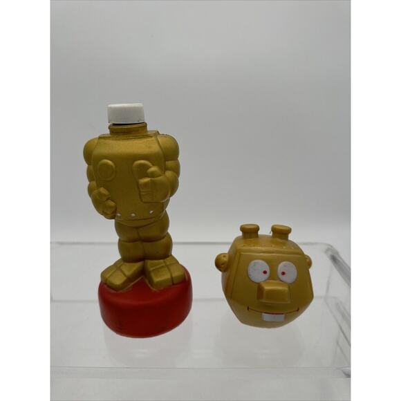Astrosniks Robo Robot Gold astrosnik Bubble Bath Soakie Soaky figure smurf space - Picture 12 of 15